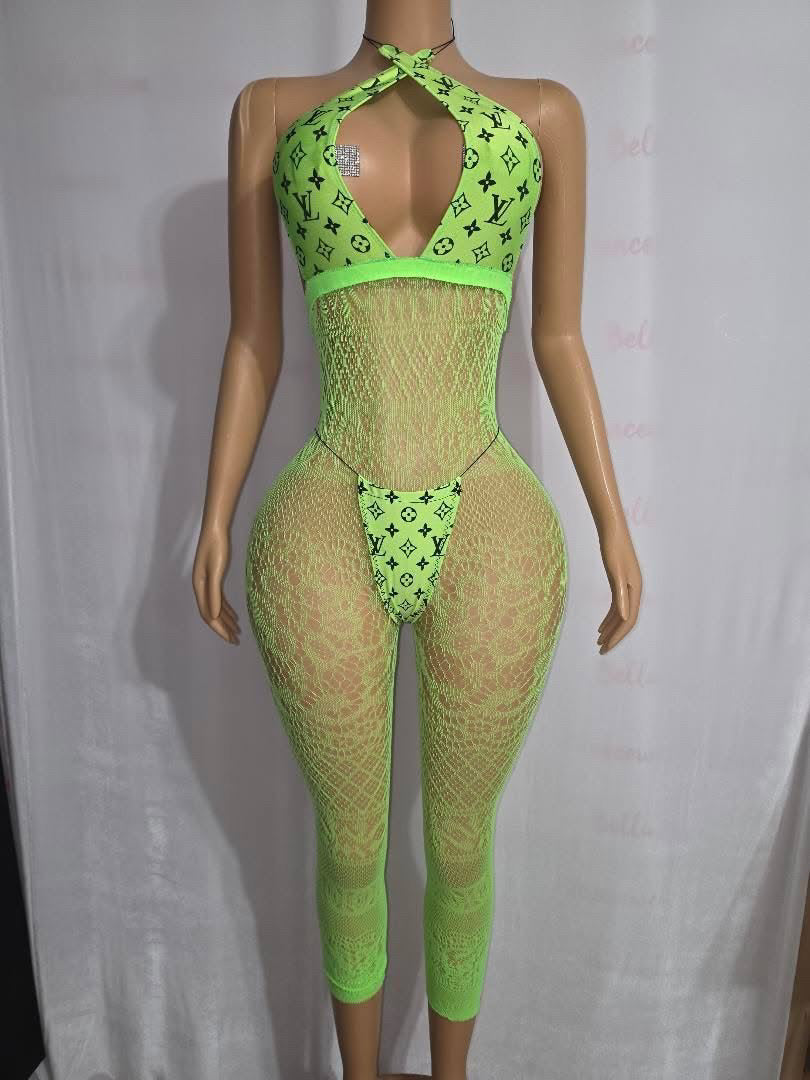 LV Glow in the Dark Body Suit