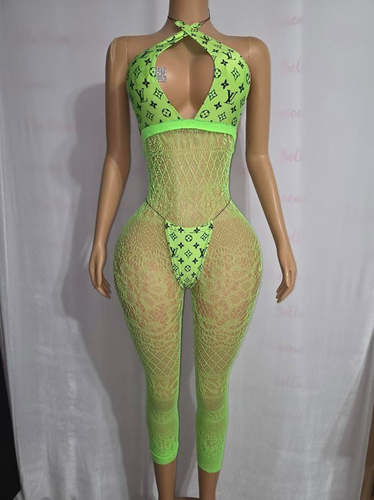 LV Glow in the Dark Body Suit