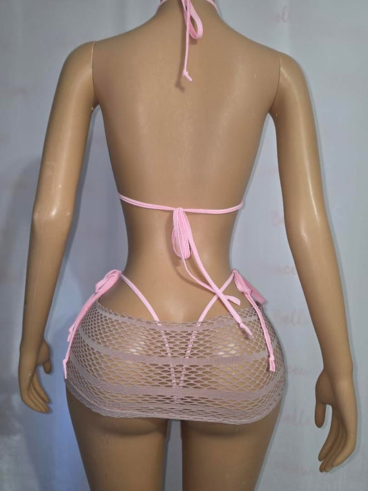 Moschino Tie Bikini with Skirt