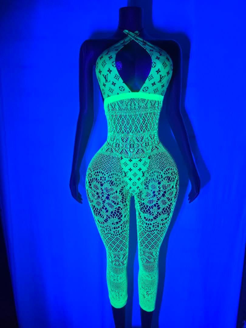 LV Glow in the Dark Body Suit