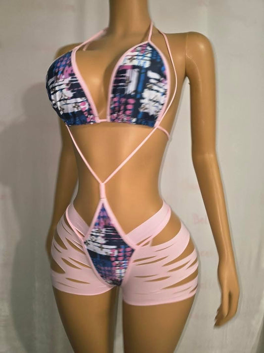 LV Three Piece Short Set