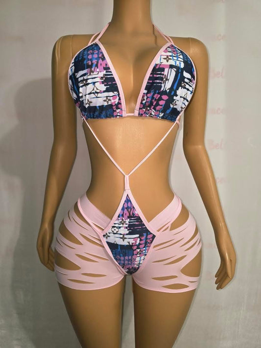LV Three Piece Short Set