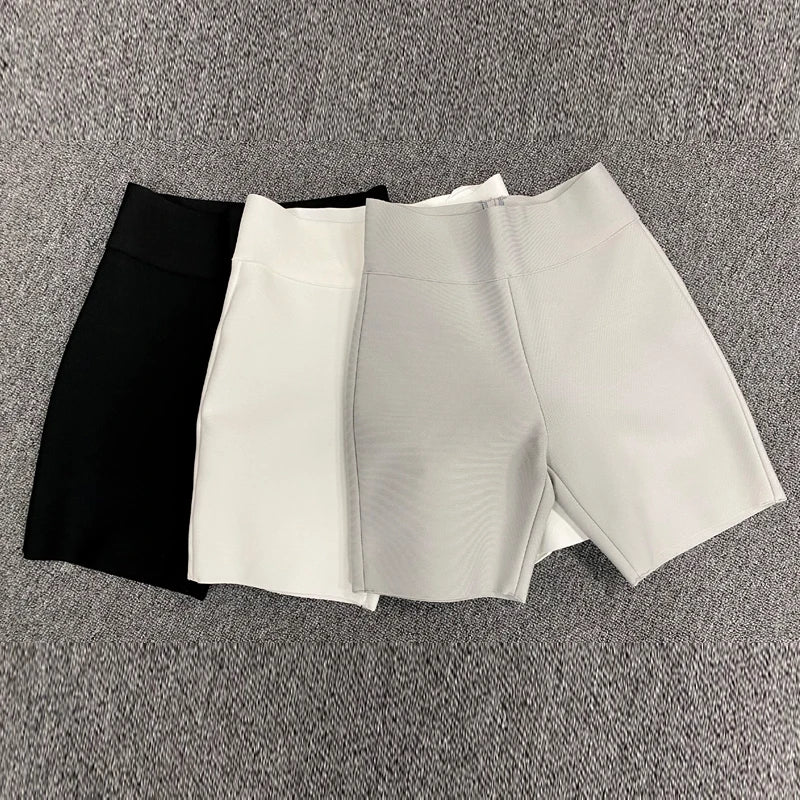 High Quality Women Sports Outfit Female Yoga Gym Fitness Black Gray White Running Rayon Bandage Shorts Pants
