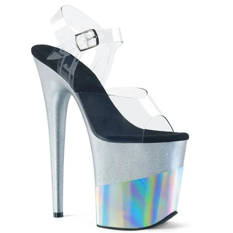 BBZAI New Pattern Pumps Superior Quality Super 20CM Thin High Heel Ladies Shoes Nightclub Sandals Waterproof Drop Shipping