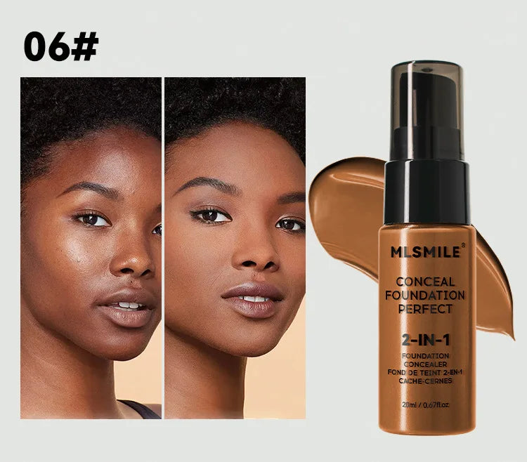 Concealer Matte Foundation BB Cream Oil Control Pre-Makeup Primer Natural Waterproof and Long-lasting Makeup Foundation Makeup