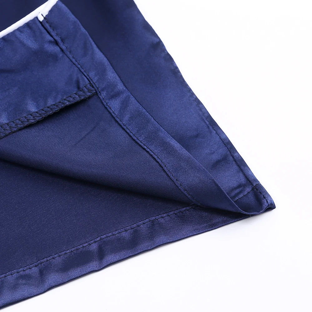 Comfortable Summer Pajama Sets for Boys Girls Silk Satin Top+Pant Long Sleeve Solid Silky Pyjamas Nightgown Children Sleepwear