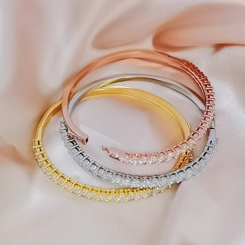 Luxury Fine Bangles Pulseras Mujer Armbanden Voor Vrouwen צמידים Bracelet Femme